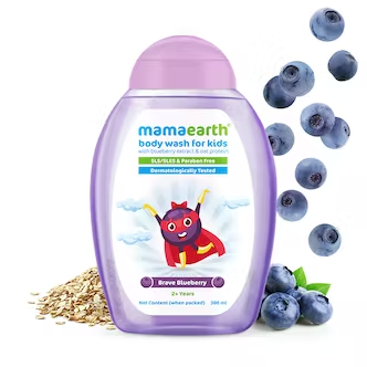 Mamaearth Brave Blueberry Body Wash For Kids 300ml