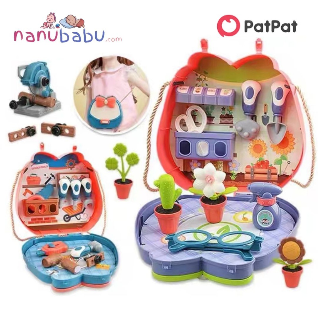 Patpat-Kids Mini Tool Kit Planting Set Montessori Educational Toys Interactive Game Toys 3nb16-20485105