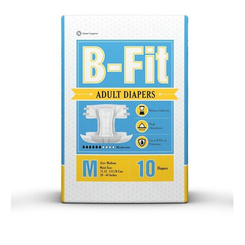B Fit Adult Diaper Medium 10 Pants