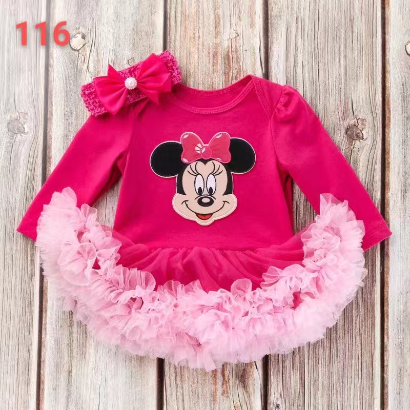 Pink Newborn Girl Onesie Tutu and Headband Outfit Set (0-1)year