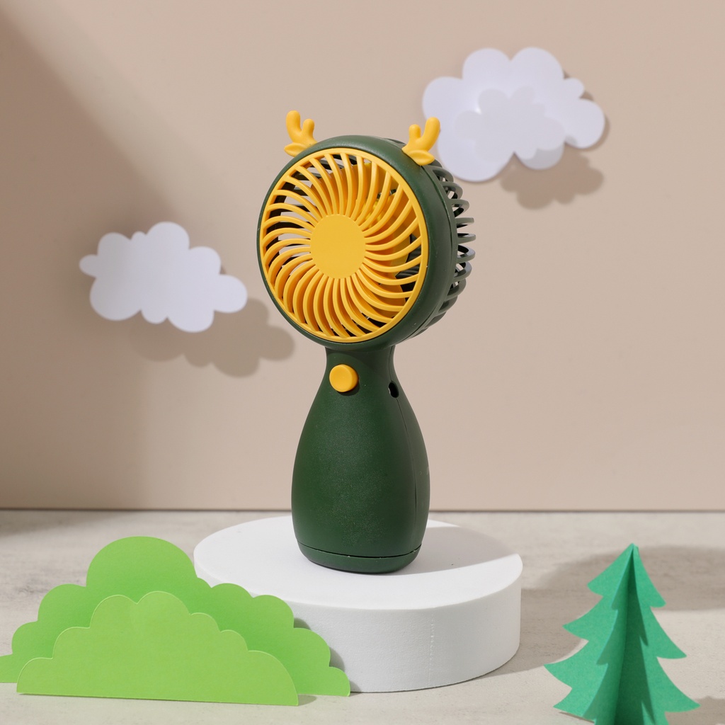 Handheld Fan Cartoon Portable Mini Hand Fan USB Rechargeable Personal Fan for Office Outdoor Travel (6nb30-20385631)