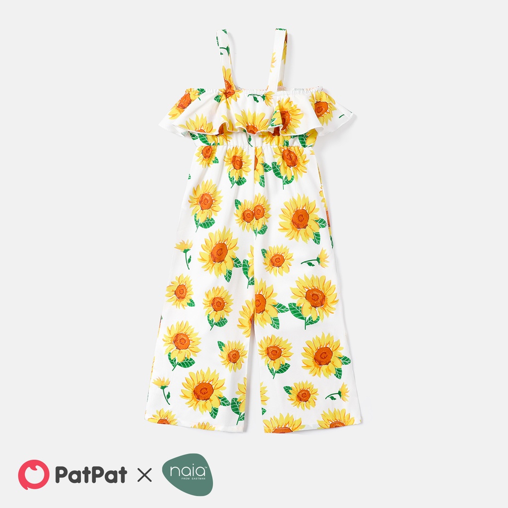 Toddler Girl Floral Print Flounce Slip Jumpsuits(6nb30-20576494)