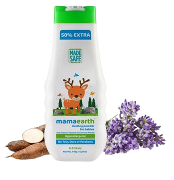 Mamaearth Dusting Powder with Organic Oatmeal & Arrowroot Powder for Babies - 150g