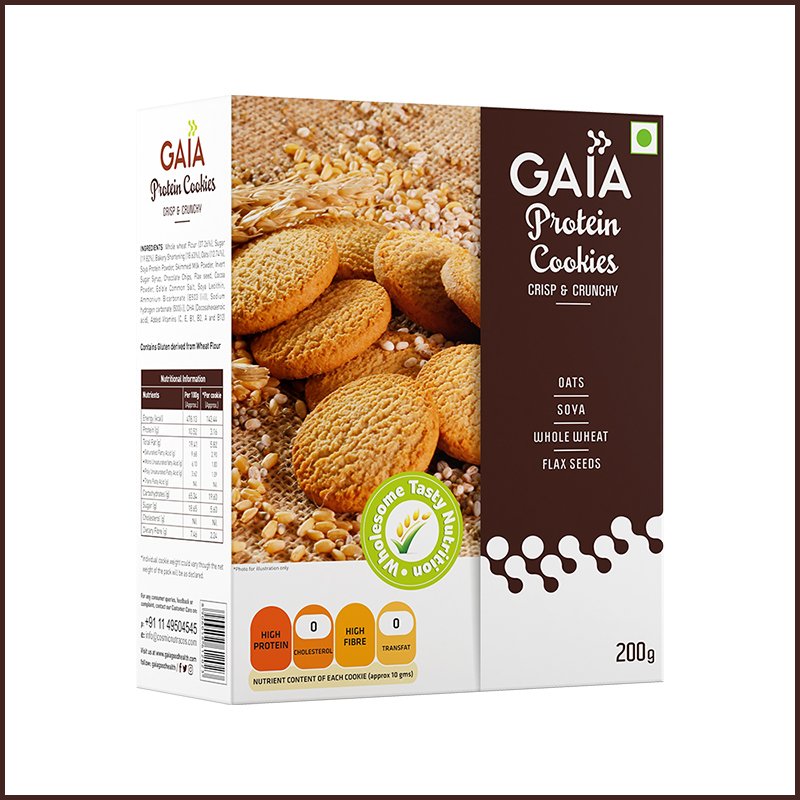 Gaia Cookies Protein 200gm