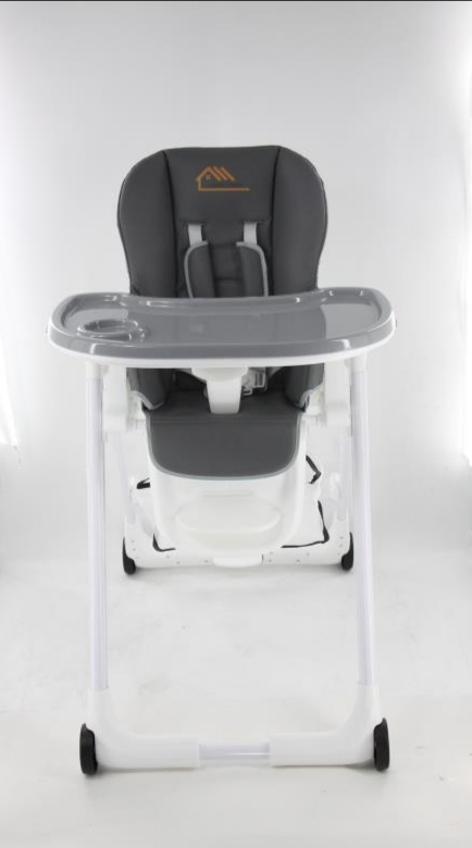 Grey & White Baby High Chair