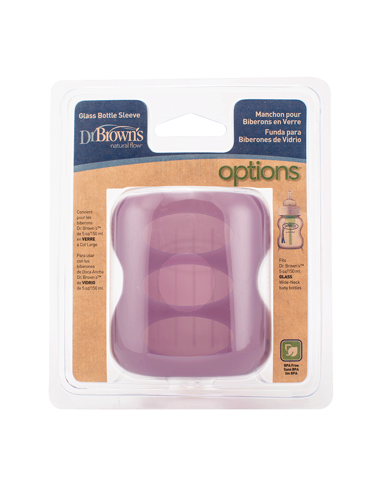 DR BROWN 5oz WN Glass Bottle Sleeve - Purple