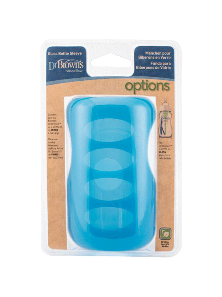 DR BROWN 9oz WN Glass Bottle Sleeve - Blue