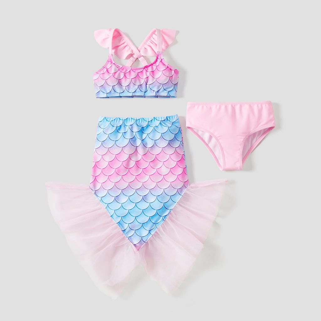 3pcs Toddler/Kid Girl Animal Pattern Swimsuits