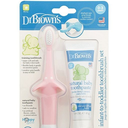 DR BROWN 1-Pack Infant-to-Toddler Toothbrush Elephant, Pink