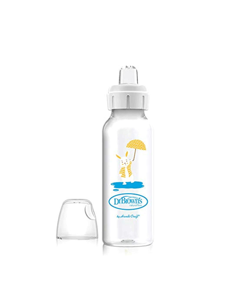 DR BROWN 8 oz/250 ml PP N Sippy Spout Bottle, Bunny