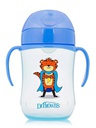 DR BROWN 9oz/270ml Soft-Spout Toddler Cup, Blue Superhero (9m+)