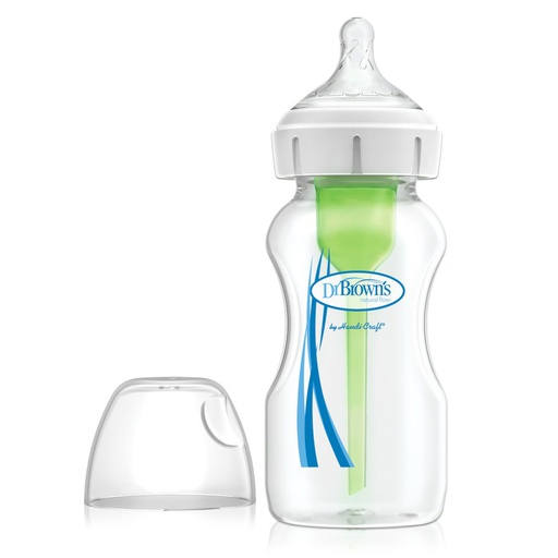 DR BROWN 5 oz/150 ml Options+ Wide-Neck Bottle, PP, 1-Pack