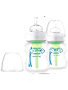 DR BROWN 5 oz/150 ml Options+ Wide-Neck Bottle, PP, 2-Pack