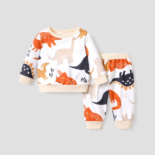 [SC9-20772798] 2pcs Baby Girl/Boy Dinosaur Animal Pattern Causal Set