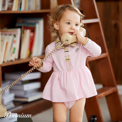 [SC9-20681293] 100% Cotton Elegant Baby Girl Romper with Button