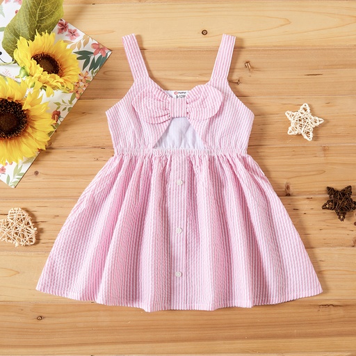 [SC12-19855690] Baby / Toddler Strappy Striped Dress