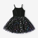 Kid Girl Butterfly Print Mesh Cami Dress