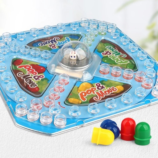 [WCL12-20794813] Kids Flying Chess Toy - Multiplayer Family Interactive Educational Tabletop Board Game