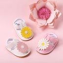 Baby/Toddler Girl Casual Style 3D Daisy Flower Velcro Closure Prewalker Shoes
