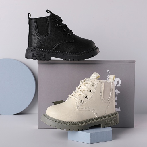 Toddler & Kids Basic Side Zipper Combat Boots