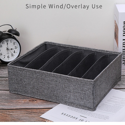 [ACL14-20786032] Foldable Grid Underwear Storage Box