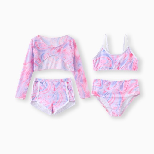 [ACL14-20791336] Four-piece ombre pink swimwear set