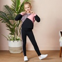 Fashionable Kid Girl Leopard & Color Block Set