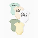 Bamboo 5-Pack Baby Boy/Girl Casual Romper