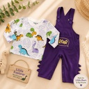 Little Explorer Dino Dungaree Set