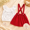 Polka Dot Baby Suspender set