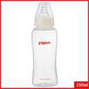 Pigeon Peristaltic Nipple Crystal Clear Streamline Bottle 250ml