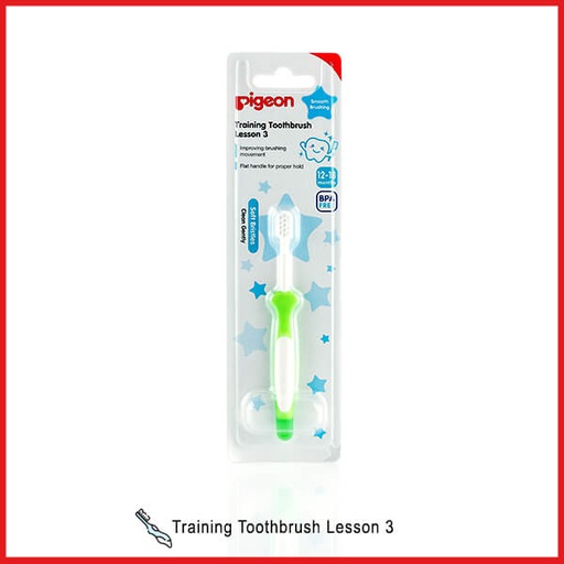 Pigeon Training Toothbrush L-3 (Lime Green)