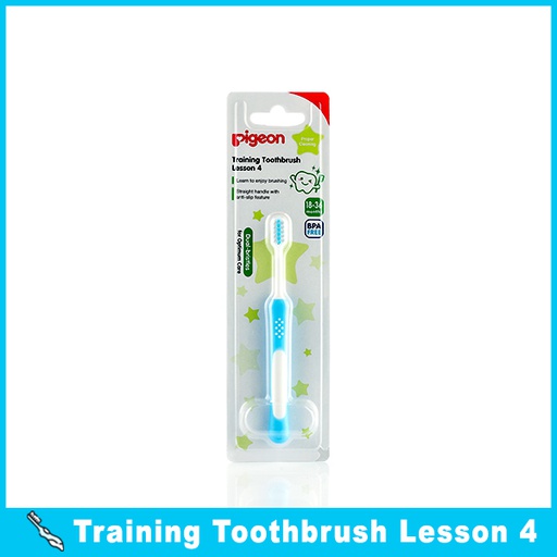 Pigeon Training Toothbrush L-4 (Light Blue)