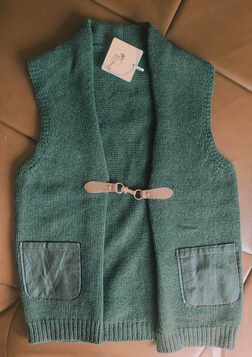 Wool Vest Winter Moss Green (KD1-0011-WIN22)