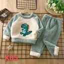 Winter Fleece Animal Pyjamas Set(KD1-0010-WIN22) Pullover