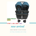 baby pram twins baby stroller with Baby carry basket