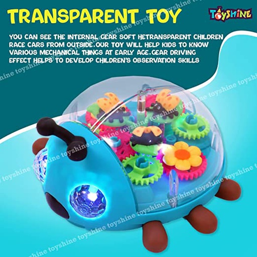Toyshine Transparent Bump and Go Ladybug toy for kids