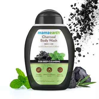 Mamaearth Charcoal Body Wash With Charcoal and Mint for Deep Cleansing - 300 ml