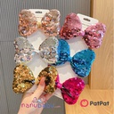 Patpat-(2nb11-20130905)-3-pack Pure Color Sequined Bowknot Decor Hair Clip for Girls