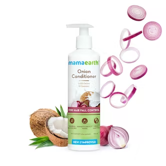 Mamaearth Onion Conditioner for Hair Growth & Hair Fall Control with Onion & Coconut, 250ml