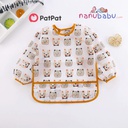 Patpat-(2nb11-19869422)Baby Long-sleeved Waterproof Anti-wearing Clothes Baby Eating Gowns Protective Clothes With Rice