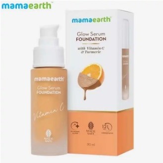 mamaearth Glow Serum Foundation-Almond Glow