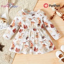 Baby Girl All Over Forest Animals Print Long-sleeve Dress-3nb22-20137047