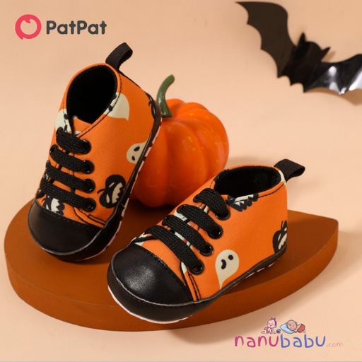 Patpat-Baby / Toddler Halloween Lace Up Prewalker Shoes-3nb20-2049738