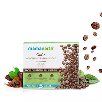 Mamaearth CoCo Nourishing Bathing Soap with Coffee and Cocoa - 5*75g