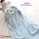 Patpat-Baby Hug Blanket Spring Winter Autumn Newborn Air Conditioner Quilt Bath Towel Coral Fleece Hat Wrap Warm Birth Blanket Gift - 3nb17 - 1988190