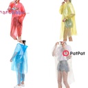 4-pack Disposable Rain Ponchos Adults Multicolor Waterproof Raincoat with Hood for Camping Hiking Traveling Sport Outdoor - 3nb20 - 20448333