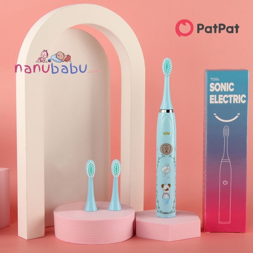 Patpat-3-16Y Toddlers Kids Sonic Electric Toothbrush Cartoon Automatic Teeth Brush Teeth Cleaning Oral Care-3nb13-20481606