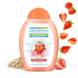 Mamaearth Super Strawberry Body Wash For Kids 300ml