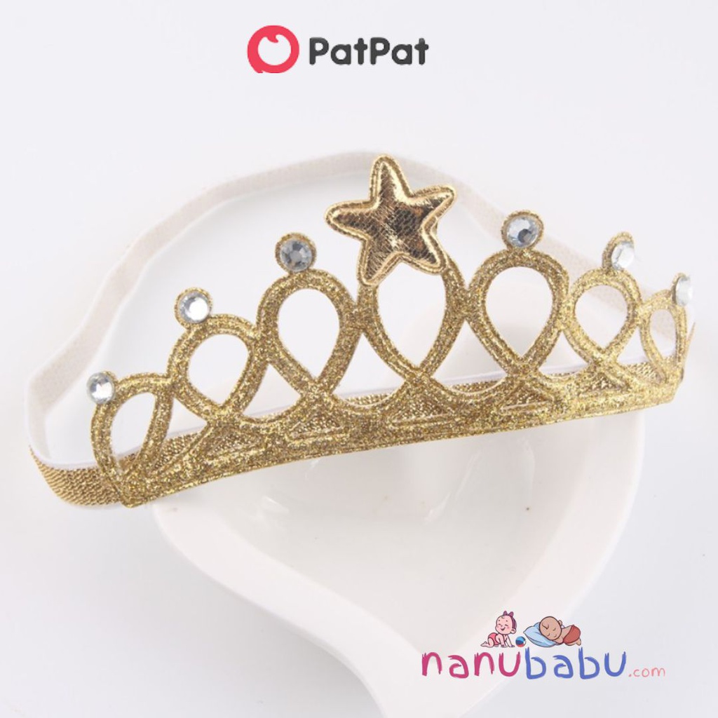Patpat-Kids Solid Color Stars Crown Headband Party Crown Headband Ornament-3nb20-20166794